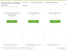 Tablet Screenshot of educacionenmalaga.es